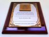 Honorowy Tytuł - Certyfikat na podkładzie drewnianym