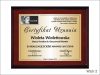 Certyfikat uznania za pracę - dyplom drewniany