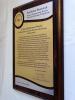 Jubileusz istnienia instytucji - dyplom drewniany złożony