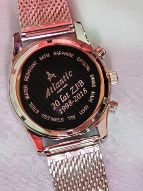 Usługa grawerowania na zegarku Atlantic