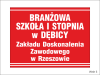 Tablica informacyjna 60 x 45 cm - Szkoła Branżowa