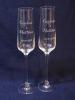Ślub - komplet dwóch kieliszków do szampana kryształowy Bohemia Viola z grawerem
