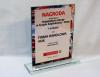 Nagroda Firmowa - statuetka szklana 80033 z nadrukiem