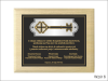 Otwarcie instytucji, firmy, siedziby - dyplom drewniany z symbolicznym kluczem