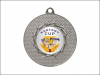 Medal metalowy MMC8750 z wklejką z nadrukiem lub grawerem - śr. 50 mm