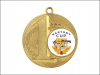 Medal metalowy MMC5057 z indywidualną wklejką lub grawerem - śr. 50 mm