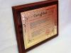 Certyfikat Babci i Certyfikat Dziadka - dyplom drewniany z paterą z nadrukiem