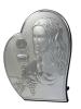 Pamiątka I Komunii  Św. - srebrny obrazek z Chrystusem w sercu 81124 z grawerem