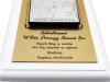Pamiątka Komunii dla chłopczyka - srebrny obrazek na złotym laminacie i białym podkładzie