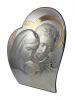Pamiątka Ślubu - srebrny obrazek ze złoceniem Św. Rodzina 81050ORO z grawerem