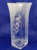 Upominek na rocznicę ślubu - zdobiony szklanym kłosem wazon z grawerem