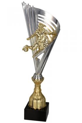 Puchar złoto-srebrny piłka nożna 7149