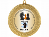 Medal metalowy MMC2072 z indywidualną wklejką lub grawerem - śr. 70 mm